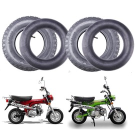 2 Pack Motorcycle Tire+Inner Tubes Dirt Bike Tire 4.00-10 Trail Wing Tires Tubes 2Set 70-82 CT70 and Others #A95
