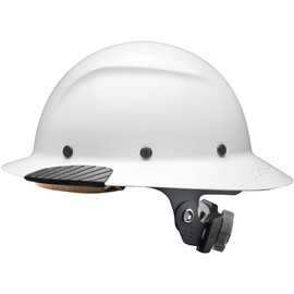 Lift Safety Dax Fiber Resin Full Brim Safety Helmet | 6 Point Suspension for Comfort & Impact Protection | Gloss White