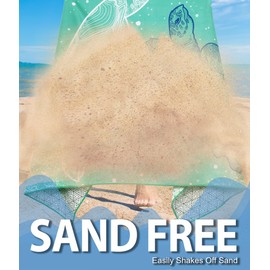 Microfiber Beach Towel – River Turtle Quick Dry Lightweight Sand Free Oversized Large Accessories Travel Must Have Swim Pool Yoga Camping Gear Summer Cruise Ship Essentials Cloud Compact Gift 71''32''