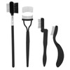 4 Pieces Folding Eyebrow Comb Eyelash Separator Grooming Brush Portable