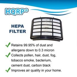 HQRP Filter Kit (HEPA+ Foam & Felt) for Shark Navigator NV360 NV361 NV360_26 NV360K NV360NZ NV361BK NV361PR Lift-Away Deluxe Upright Vacuum Cleaner