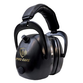 Pro Ears Gold II 30 Electronic Hearing Protection, Military Grade Tactical Ear Muffs, NRR 30 DB, For The Range, Shooting, & Hunting, Black