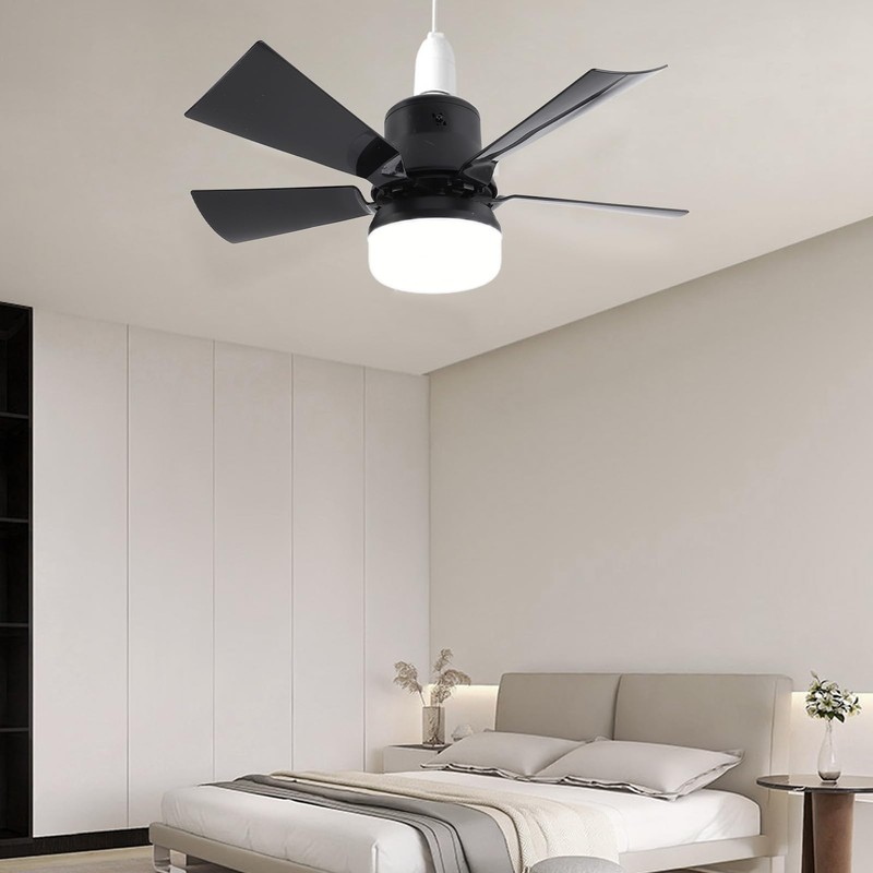 Ceiling Fan with Lights and Remote Control, E26 Ceiling Fan