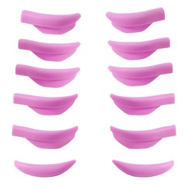 Lash Lift Pad Shield, DIY Eyelash Perming Pads, Mega L Curl Perm Rod Roller 6 Sizes, Silicone Guard Lifting Eyelashes Up Rapidly, Lami Lamination Roller Perming Lashes Rods Won't Escape Eyes