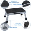 Height-Adjustable 7"- 9" Folding Step Stool with Non-Slip Platform 10"