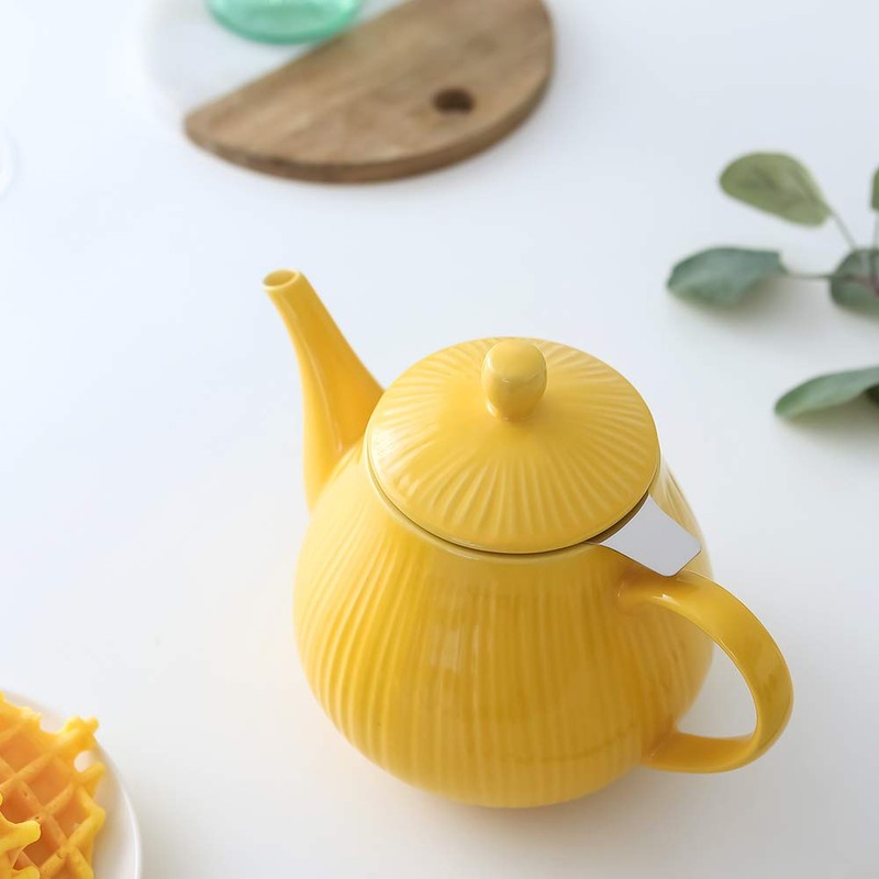 KOOV Ceramic Teapot with Infuser, 40 ounce Tea Pot with