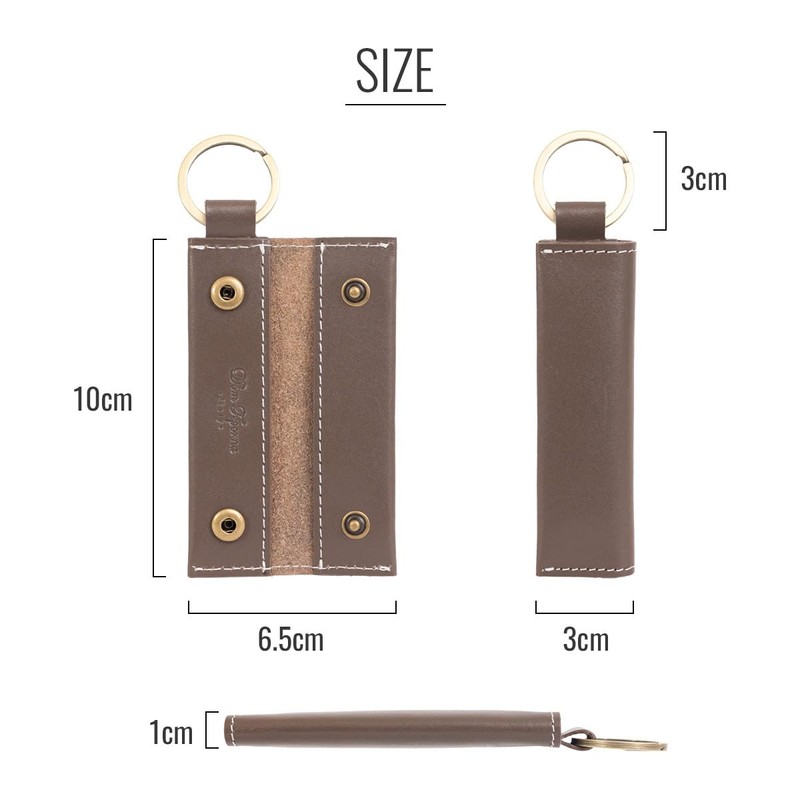 Dom Teporna Key Holder, Leather, Coin Purse, Key Ring, Italian