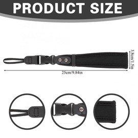 JEYORZY 1 x Camera Strap Camera Wrist Strap with Quick Release Adjustable Camera Strap for Different Wrists Ultralight Strap Wrist Strap, Black (black 2)