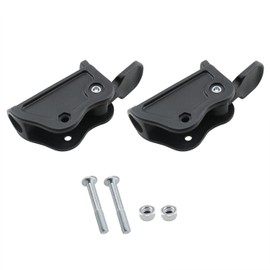 HJGarden 2PCS Lounge Chair Seat Latch Hinge Camping Beach Folding Chair Plastic Reinforcement Parts Elastic Strap Connection Buckle Thickened Lock Release 3.54x3.31Inches