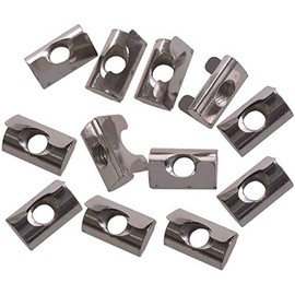 PZRT 12-Pack Roll in Spring M6 T Nuts,3030/4040 Series Universal with Spring Sheet,Carbon Steel Nickel-Plated for for 8mm Slot Aluminum Profile