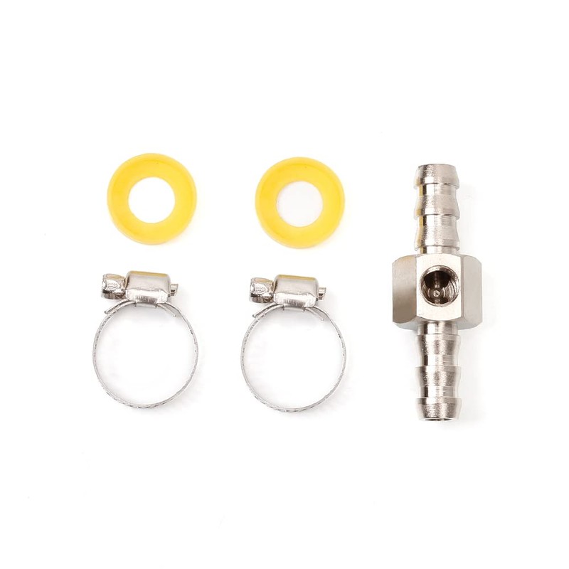 BARTOO 1/2” Fuel Line Fuel Pressure Barbed Push Lock T-Fitting