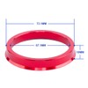 VLAOSCHI Red Alloy Aluminum Hub Centric Rings 67.1 to 73.1