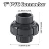 1" PVC Union Pipe Fitting, Schedule 80 Slip Socket Connector