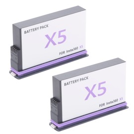 TZRONG Insta 360 X5 Battery 2 Pack 2800mAh High Capacity Upgrade Battery 360 X5 Compatible with Insta 360 X5 Camera(2 Batteries)