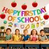 Happy First Day of School Banner – Pre-Strung Glitter Back