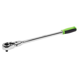 Sealey Siegen Extra-Long Flexi-Head Ratchet Wrench 1/4" Sq Drive - Flip Reverse 90° Pivot Head - S01257