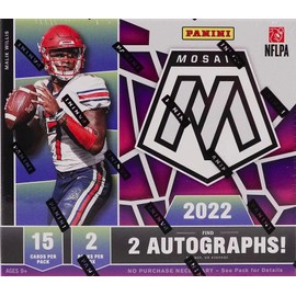2022 Panini Mosaic Draft Picks Football box (2 pks/bx)