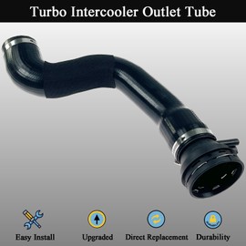 LLANNDER Upgraded Turbo Intercooler Outlet Tube Hose Kit for 2017 2018 2019 Ford F-250 F-350 Super Duty 6.7L PowerStroke, Replaces# HC3Z-6F073-B