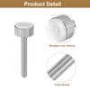 uxcell M4x30mm Knurled Thumb Screws, 5pcs 304 Stainless Steel Flat