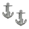 1clickautoacc 3D CHROME ABS ANCHOR EMBLEM STICKER DECAL SAILORS US