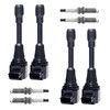 Ignition Coil Pack and Iridium Spark Plugs Kit Fits Nissan