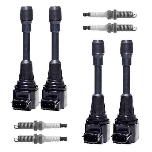 Ignition Coil Pack and Iridium Spark Plugs Kit Fits Nissan