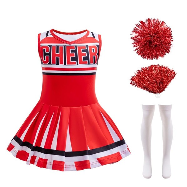 Dressy Daisy Little Girls Cheerleader Cheerleading Cheer Costume Dress Up