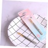 Ipetboom 1set Electroplated Stainless Steel Eyebrow Tweezers with Flat Mouth