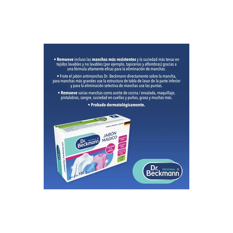 Jabón de Lavandería en Barra Dr. Beckmann Jabón Mágico 100g