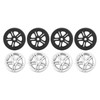 4Pcs Luggage Swivel Wheels Lightweight Flame Retardant Heat Insulation Suitcase