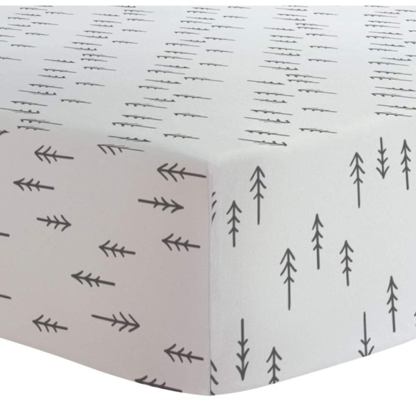 Kushies Organic Jersey Change Pad Cover, Black Arrows