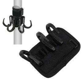 Depisuta Beach Umbrella Hanging Hook, Umbrella Hook Made of ABS Plastic with 6 Removable Hooks, Holder for Hanging Beach Umbrellas, Beach Accessories for Towels, Camera