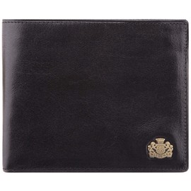 WITTCHEN Arizona Cowhide Leather Wallet, Collection: Made of High-Quality Materials, Elegant and Classic, 9.5 x 12 cm, black