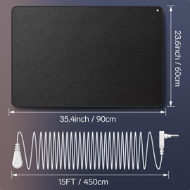 Grounding Mat (35.4x23.6 Inch) Computer Mat, Sleep Mat15ft Grounding Cord,Earth Mat, Grounding Pad, Mat for Reduce Pain and Inflammation