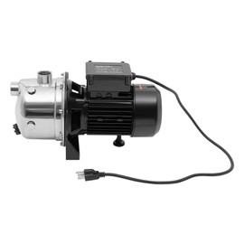 Shallow Well Pump, 1.5 HP 115V Garden Jet Pump, Stainless Steel Sprinkler Booster Jet Pumps for Garden Lawn Irrigation System, Floor Standing Electric Water Transfer Pump For Lake Fountain