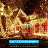 AmyHomie Color Changing Christmas Lights, 108Ft 300LED White Warm White