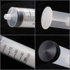 1PCS 100ML Reusable Plastic Syringe with Measurement Hydroponics Plastic Nutrient