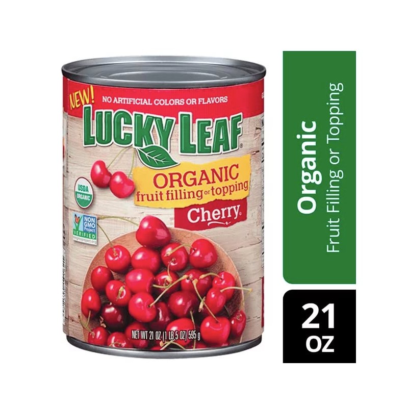 Lucky Leaf Organic Cherry Pie Filling or Topping 21 oz