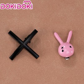 KIRA KIRA 1Set Mikuu Rabbit Hole Hair Clip Anime Rabbit Headdress Cosplay Hair Accessories
