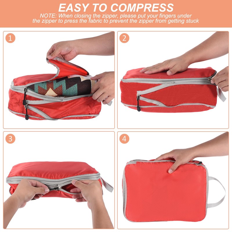 PATIKIL Compression Packing Cube for Travel, 3 Set Waterproof Nylon