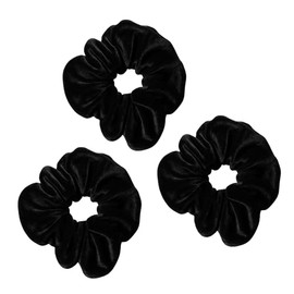 Marrie Extra Large Soft Velvet Hair Elastic Ponies Scrunchie For Women Pack of 3 Scrunchies