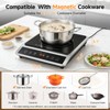 AMZCHEF 1800W Induction Cooktop Commercial: Large 8" Heating Coil Induction