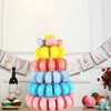 Kithing 6 Tiers Round Macaron Tower Stand Cake Display Rack