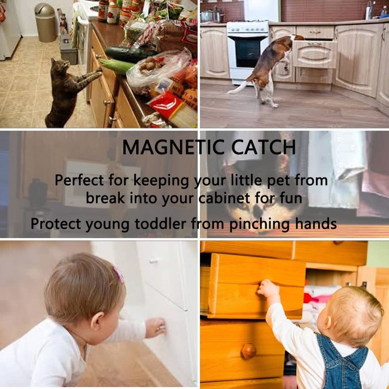 Kitchen Cabinet Magnets Closure CBRIVE 2 Pack Cabinet Magnetic Catch