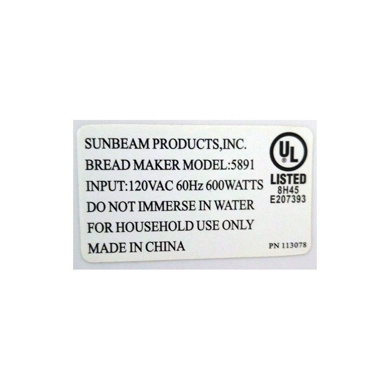 Sunbeam 113494-001 breadmaker paddle.