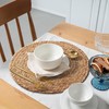 Round Woven Spring Placemats Set of 6, 12 Inch Seasonal