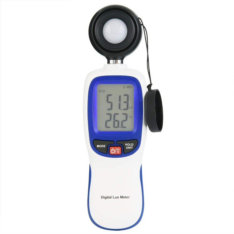 Akozon Medidor Iluminación, WT81 Medidor de luz portátil, Luxómetro Profesional