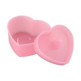 Akebono WE-403 Rice Ball Mold, Heart-Shaped, Pink, Easy, Just Press ‘n’ Pop, Rice Balls Come out Easily, Makes Rice Balls in Cute Shapes, Double-Embossed to Prevent Rice from Sticking, Just Press in Rice ‘n’ Pop out Rice Ball