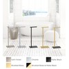 Gatco 1431B, Modern Rectangle Base Freestanding Toilet Paper Holder, 22.25”,