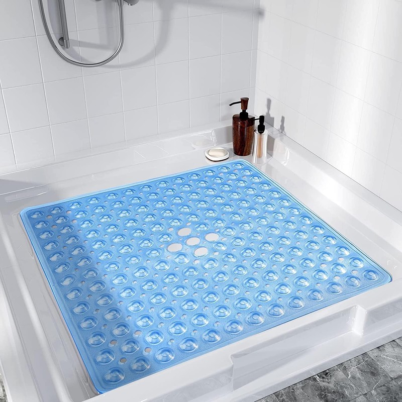 Yorkshire Bedding Bath Mat Non Slip - 53x53cm Square Shower